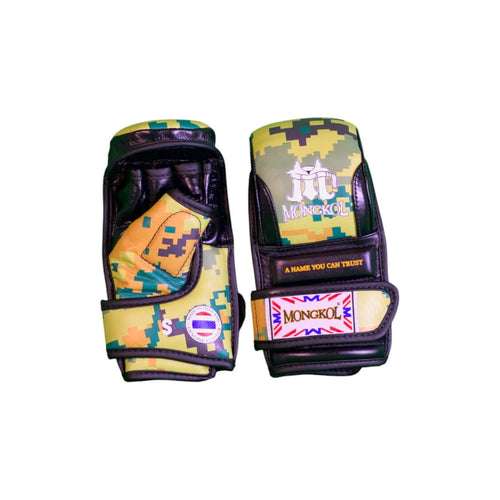 MMA Gloves - MGM05 Premium Training & Sparring Gloves in camo design for superior hand protection.